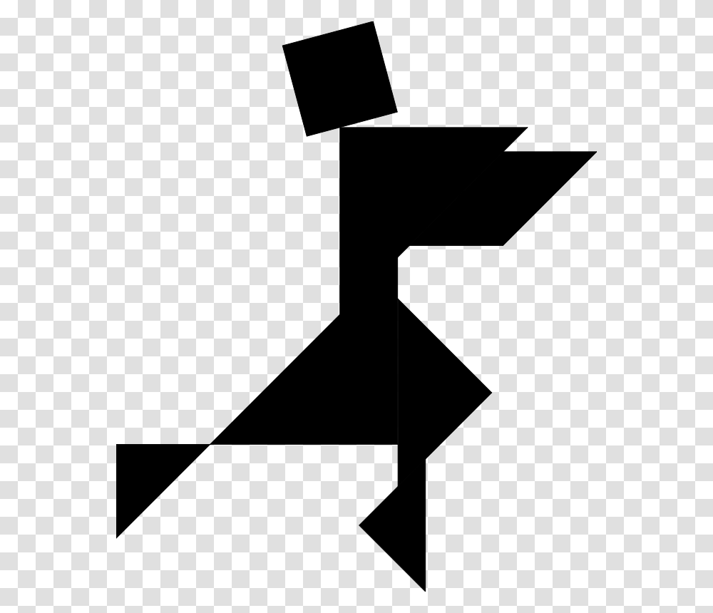 Tangram Shape People 19 Black, Person, Gray, World Of Warcraft Transparent Png