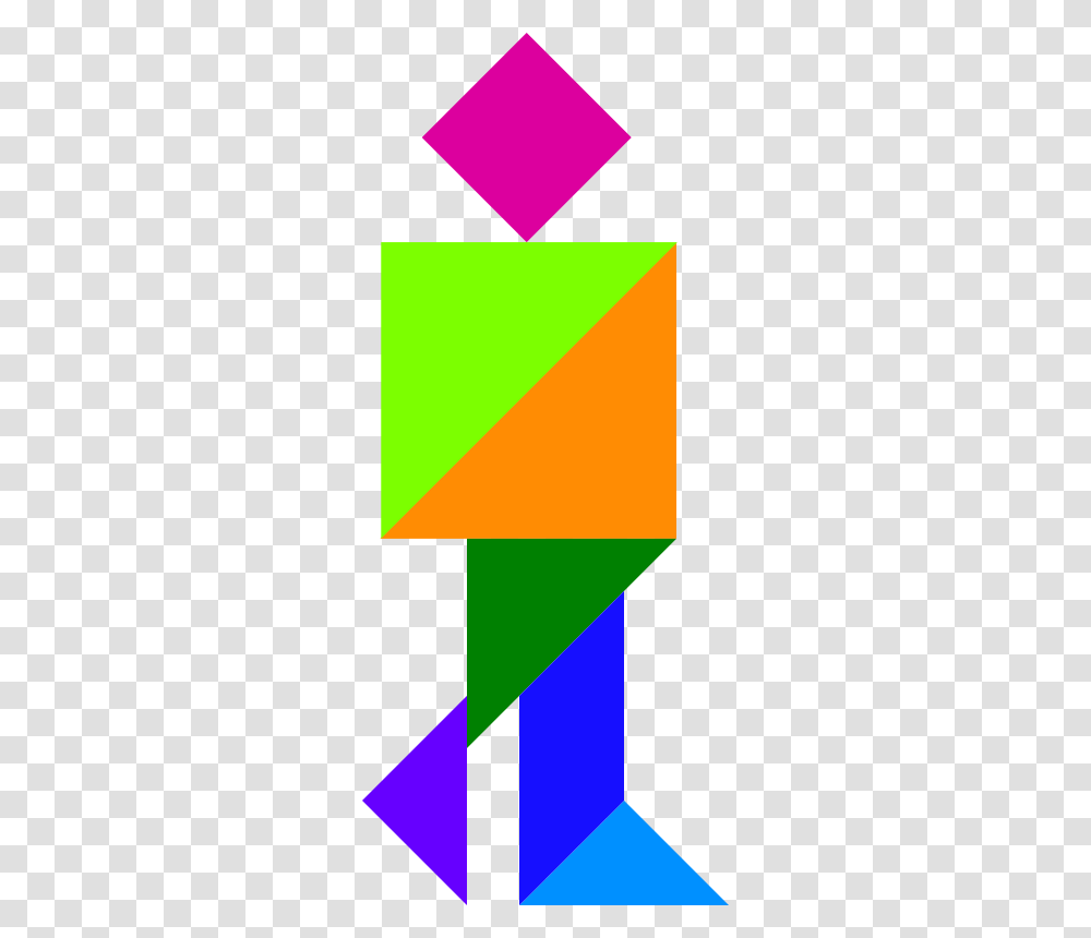 Tangram Shape People, Person, Triangle Transparent Png