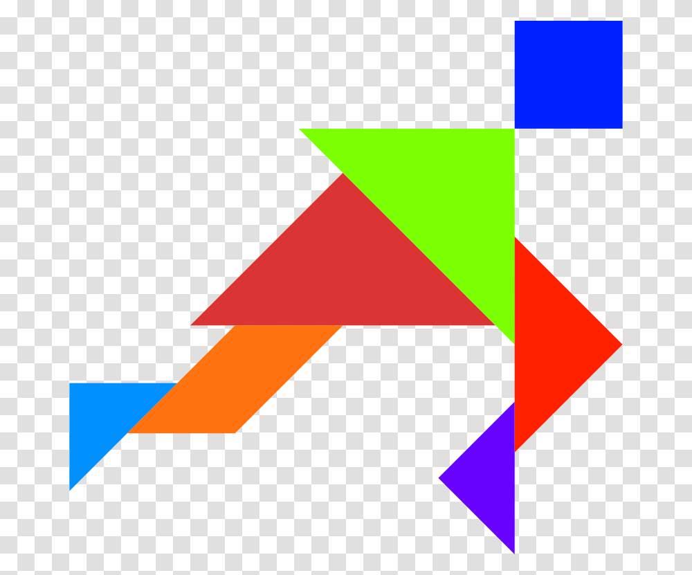 Tangram Shape People, Person, Triangle, Paper Transparent Png