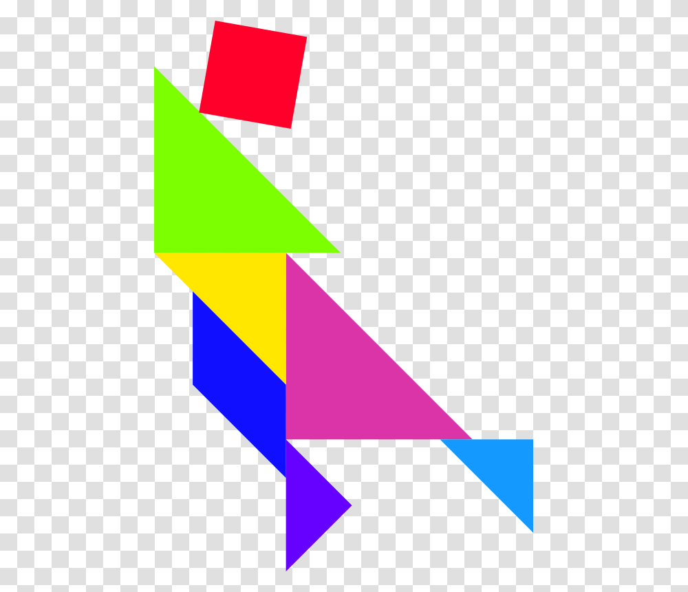 Tangram Shape People, Person, Triangle, Light Transparent Png