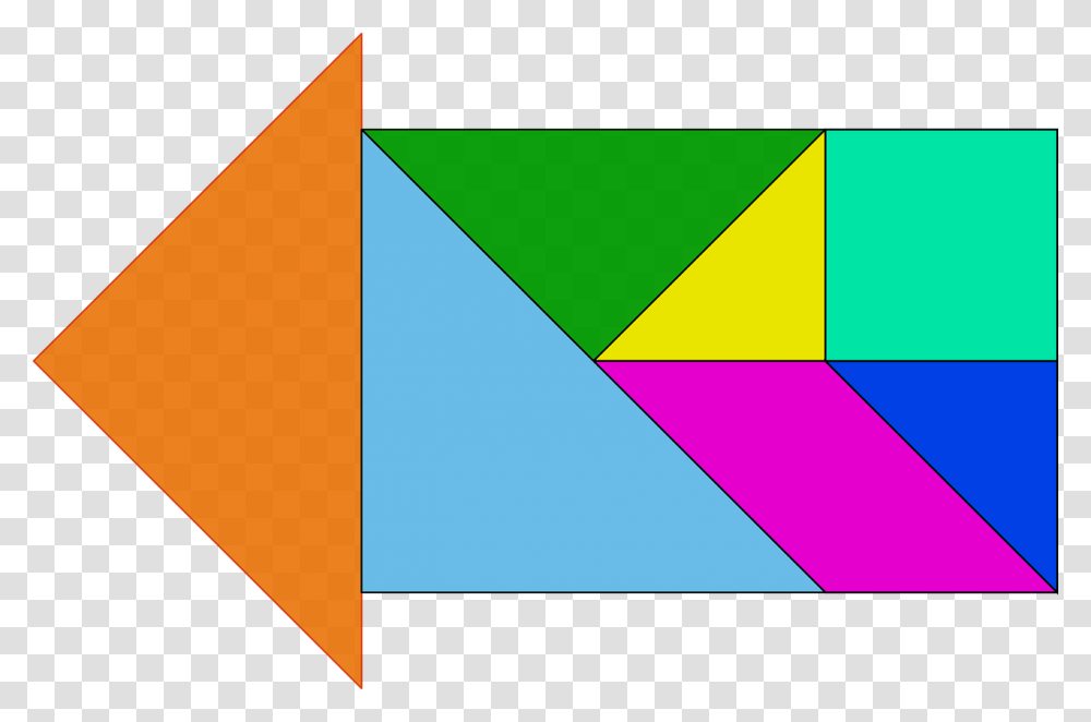 Tangram Shapes With 5 Pieces, Triangle Transparent Png