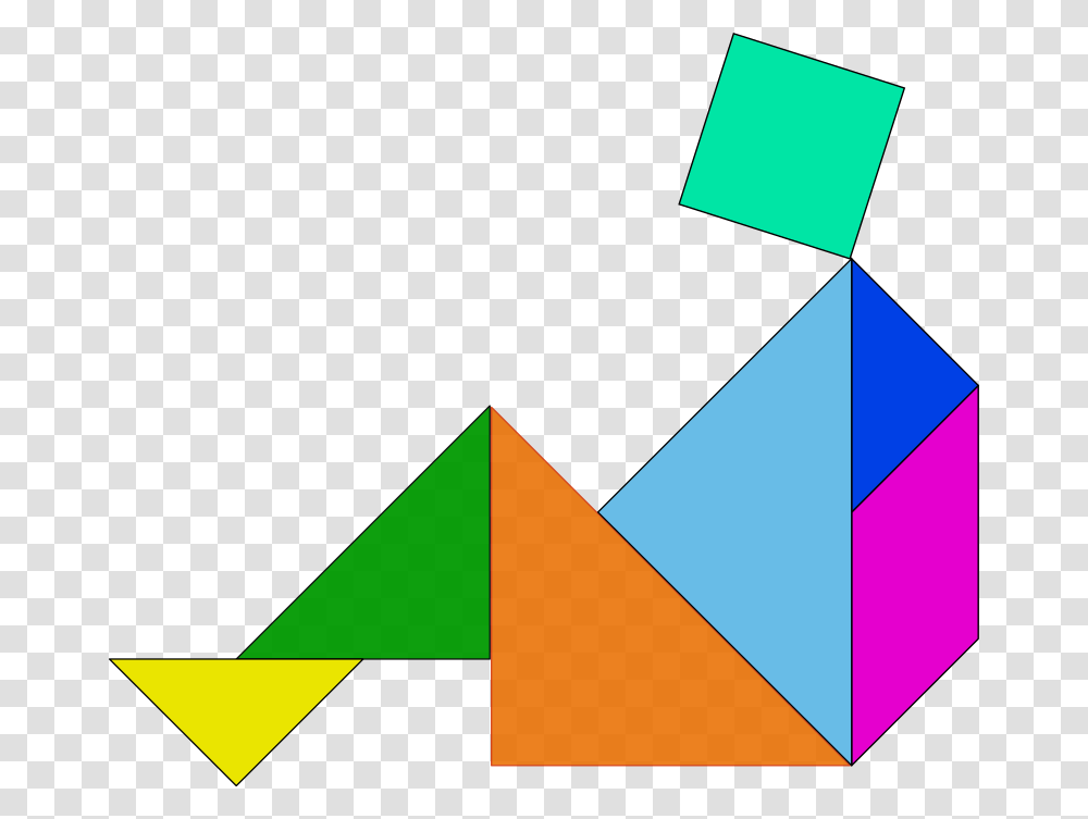 Tangram Tangram De Una Persona, Triangle Transparent Png