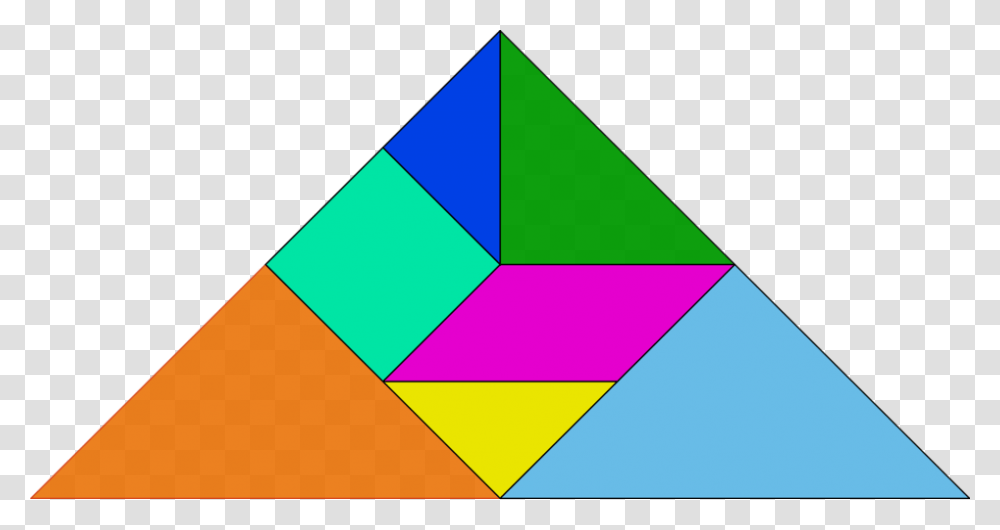 Tangrams Clipart Tangram De Un Triangulo, Triangle Transparent Png