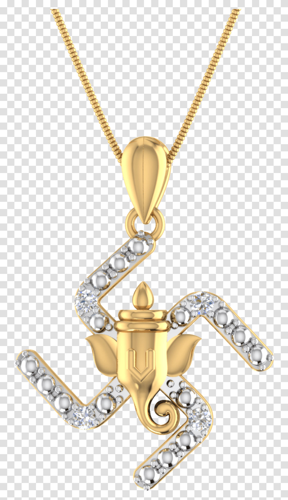 Tanishq Diamond Gold Pendant Transparent Png