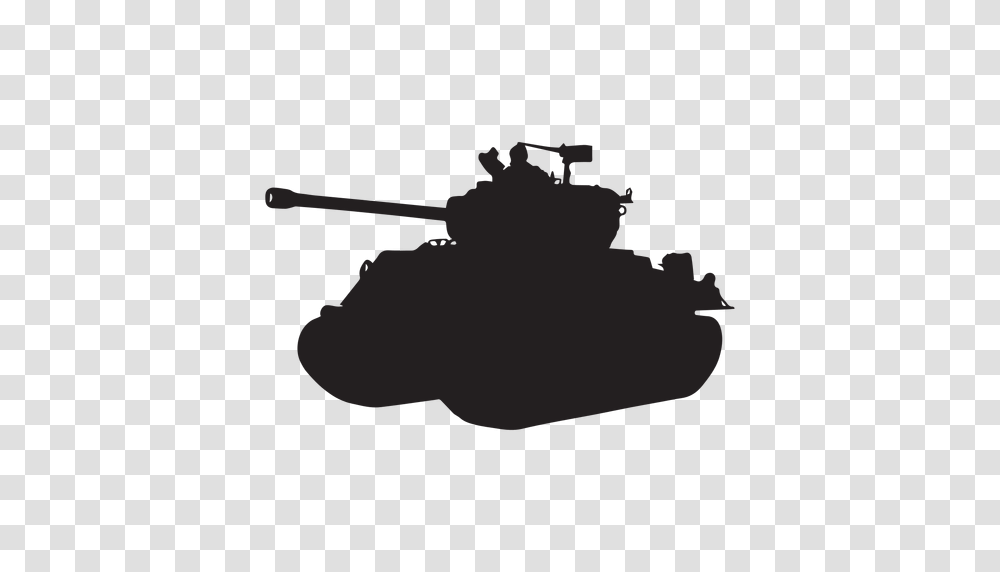 Tank Armoured Vehicle Silhouette, Gun, Weapon, Musician, Musical Instrument Transparent Png