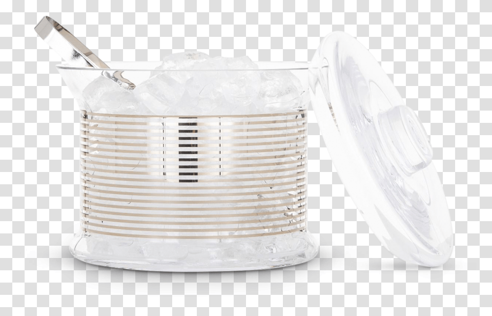 Tank Ice Bucket Platinum Stripe Tongs Laundry Basket, Diaper, First Aid, Cylinder, Coil Transparent Png