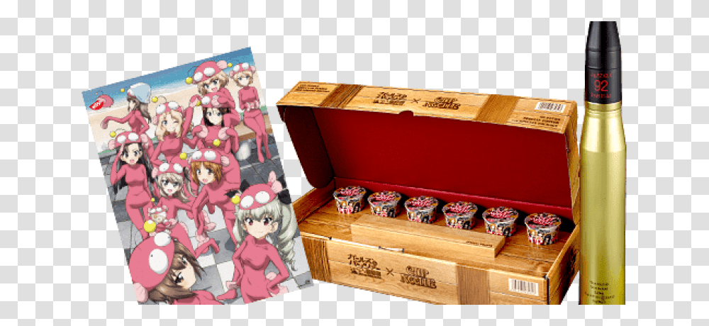Tank Shell Cup Noodles Girls Und Panzer, Box, Treasure, Person, Human Transparent Png