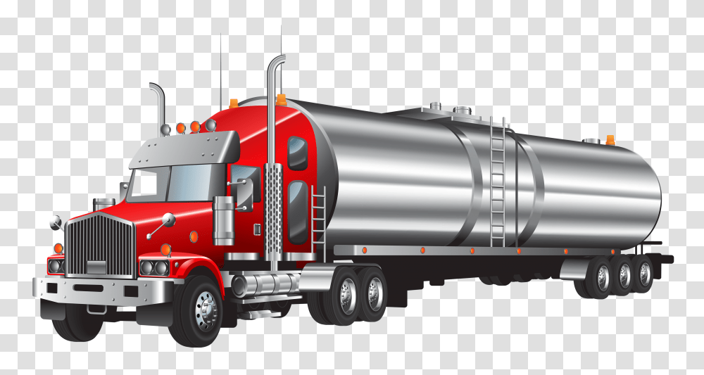 Tank Truck Clipart, Trailer Truck, Vehicle, Transportation, Fire Truck Transparent Png