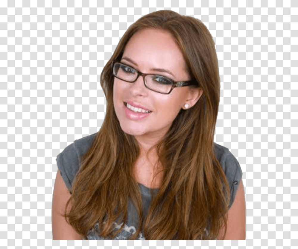 Tanya Burr Glasses Glasses, Face, Person, Female, Accessories Transparent Png