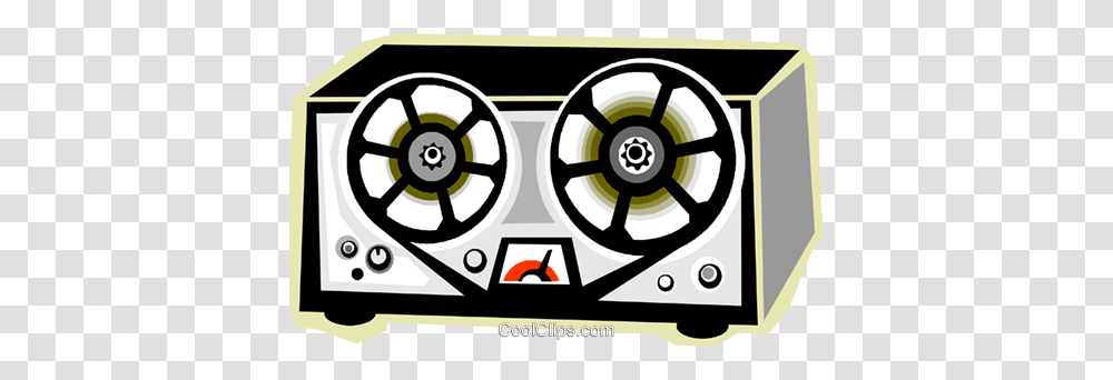 Tape Recorder Royalty Free Vector Clip Art Illustration, Indoors, Cooktop, Architecture, Building Transparent Png