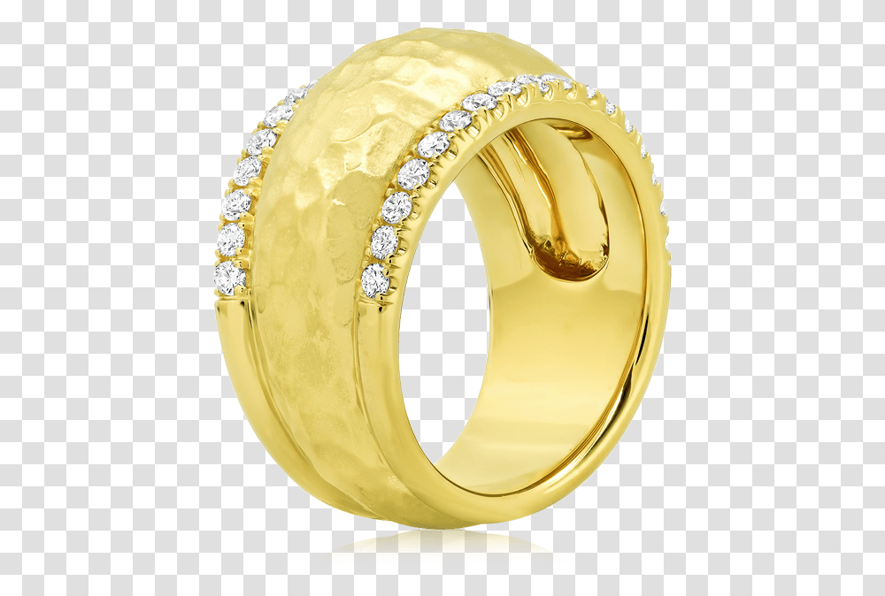 Tapered Width Gold Band With Diamond Trim Engagement Ring, Jewelry, Accessories, Accessory Transparent Png
