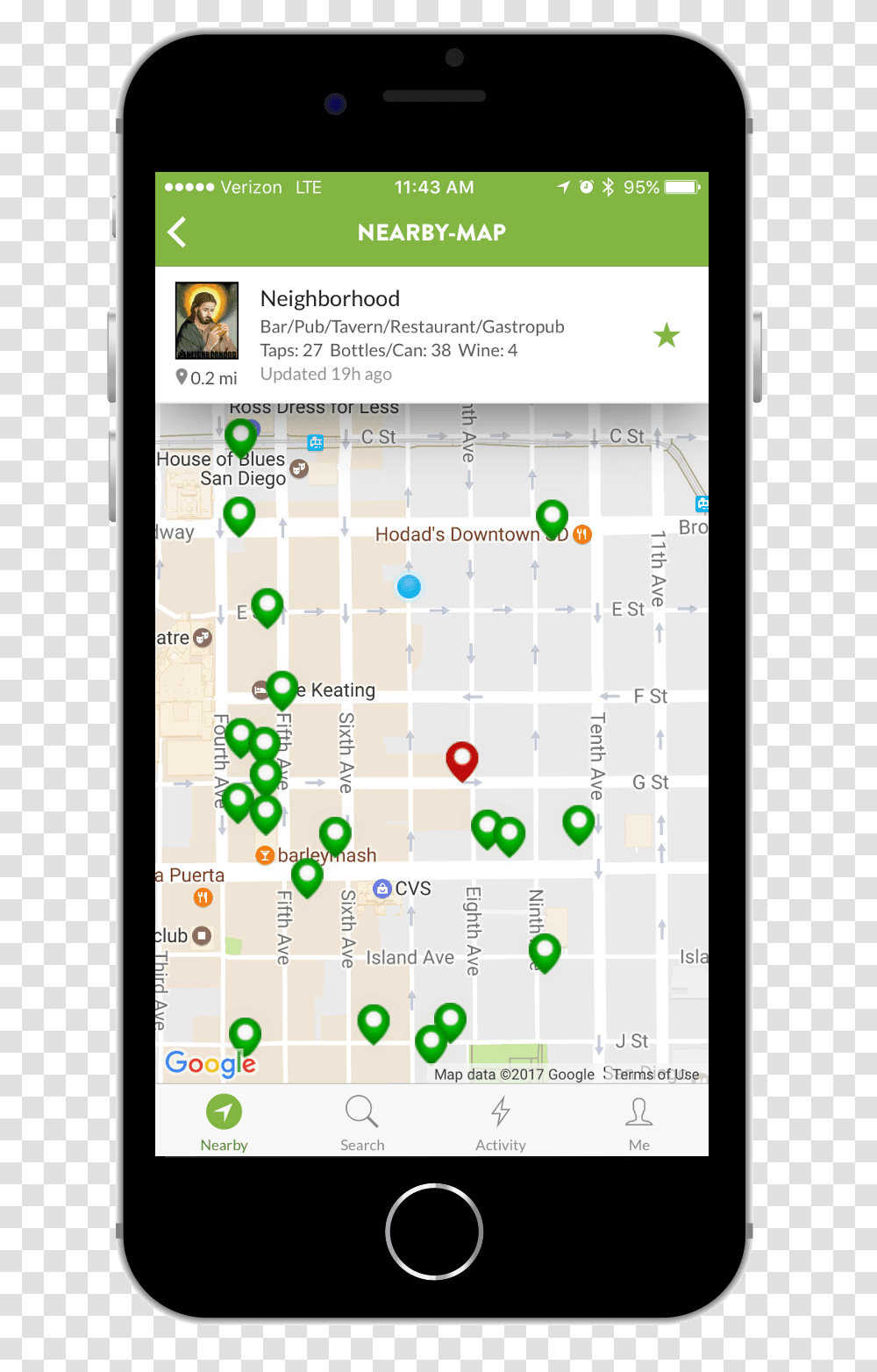 Taphunter App Map Screen Tap Hunter, Mobile Phone, Electronics, Cell Phone Transparent Png