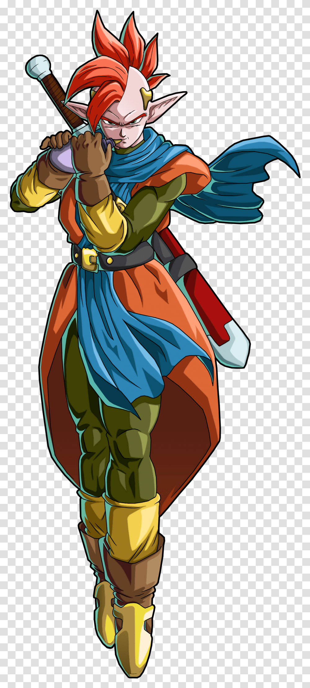 Tapion Joins The Fight Dbfz Style Mockup Ui Tapion Dragon Ball Fighterz, Costume, Person, Comics, Book Transparent Png