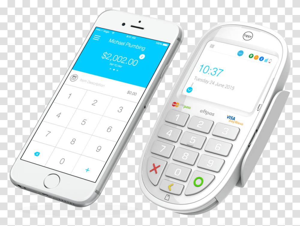 Tappr Card Reader And Tappr App Feature Phone, Mobile Phone, Electronics, Cell Phone, Iphone Transparent Png