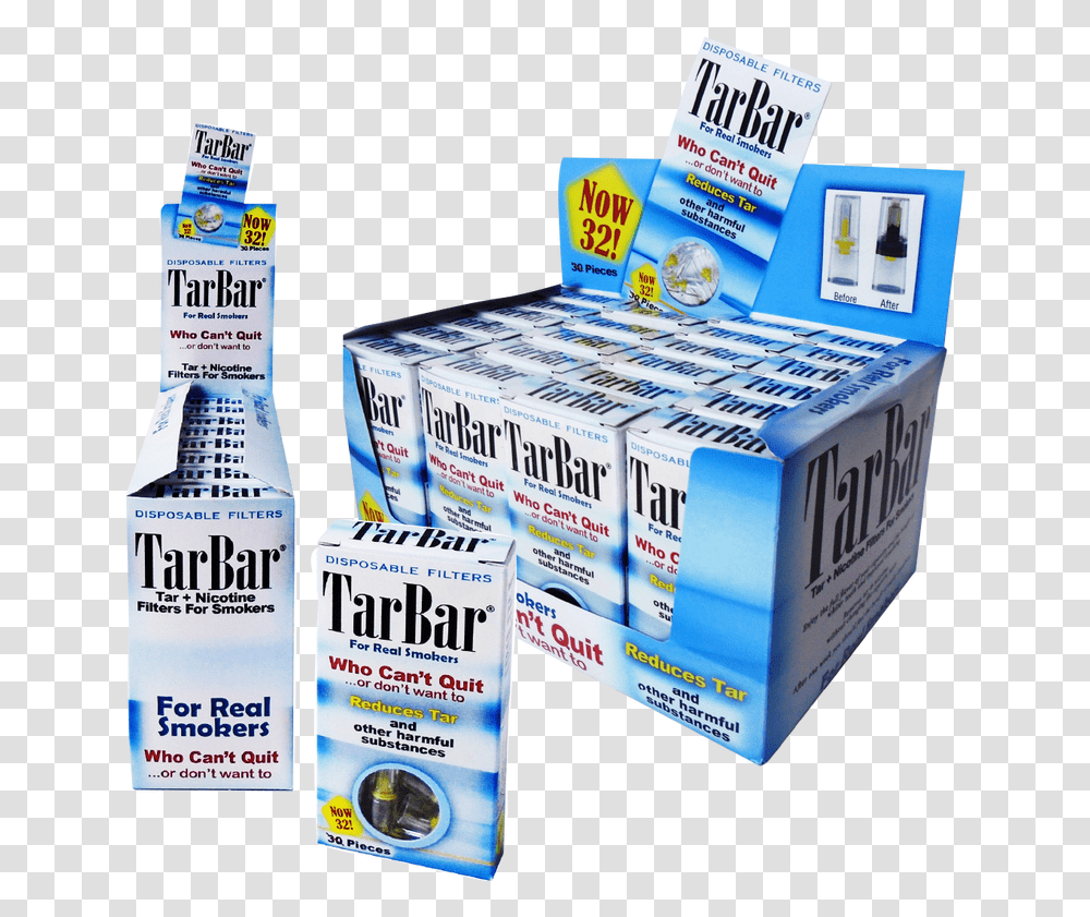 Tarbar Cigarette Filters 10 Packs Compare With Nic, Box, First Aid, Bandage, Medication Transparent Png