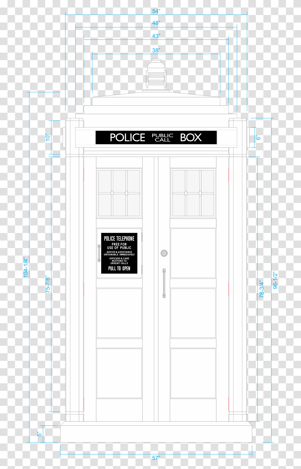 Tardis, Door, French Door, Number Transparent Png