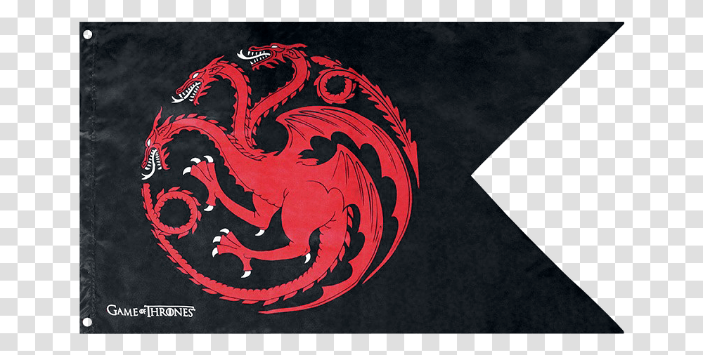 Targaryen Flag, Dragon, Sea Life, Animal, Food Transparent Png
