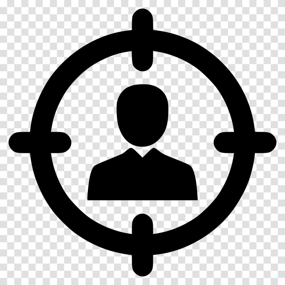 Target Audience Icon Free Download, Stencil, Silhouette, Logo Transparent Png