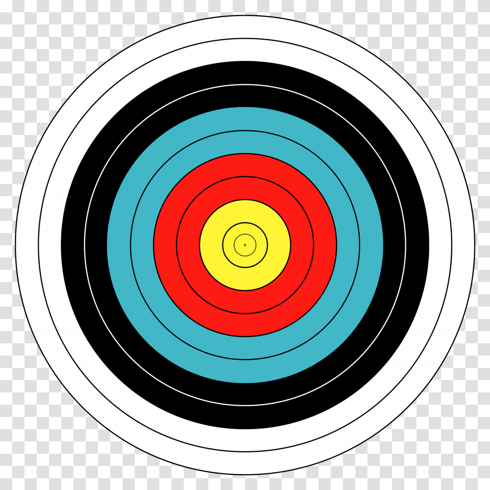 Target Bullseye Archery Target, Shooting Range Transparent Png