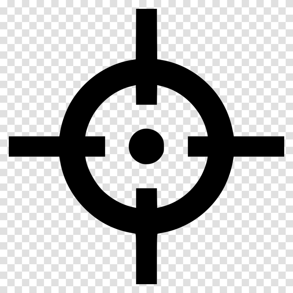 Target Cursor Hunter Shooter Aim Icon, Silhouette, Cross, Stencil Transparent Png
