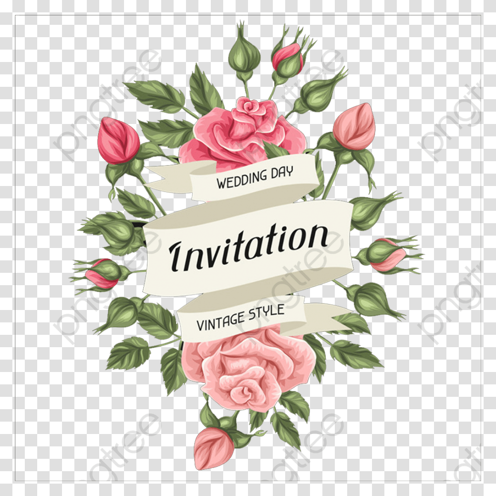 Tarjeta De Invitacion De Rosas, Plant, Floral Design, Pattern Transparent Png