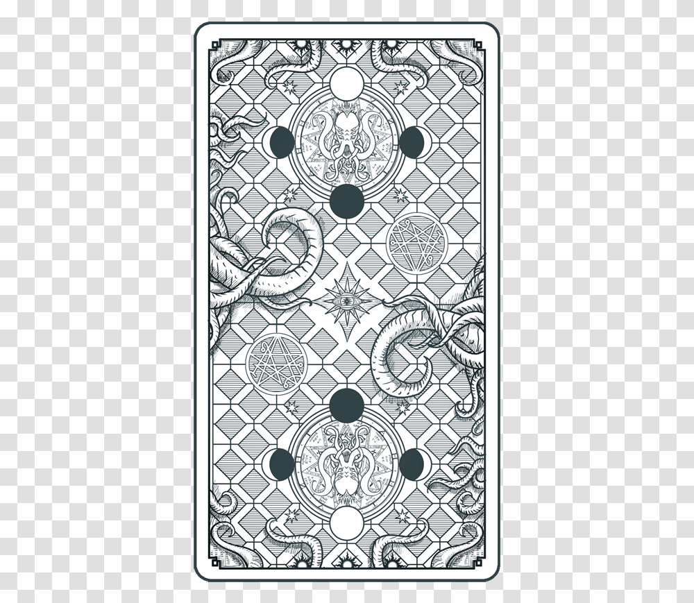 Tarot Card Back Design, Doodle, Drawing, Rug Transparent Png