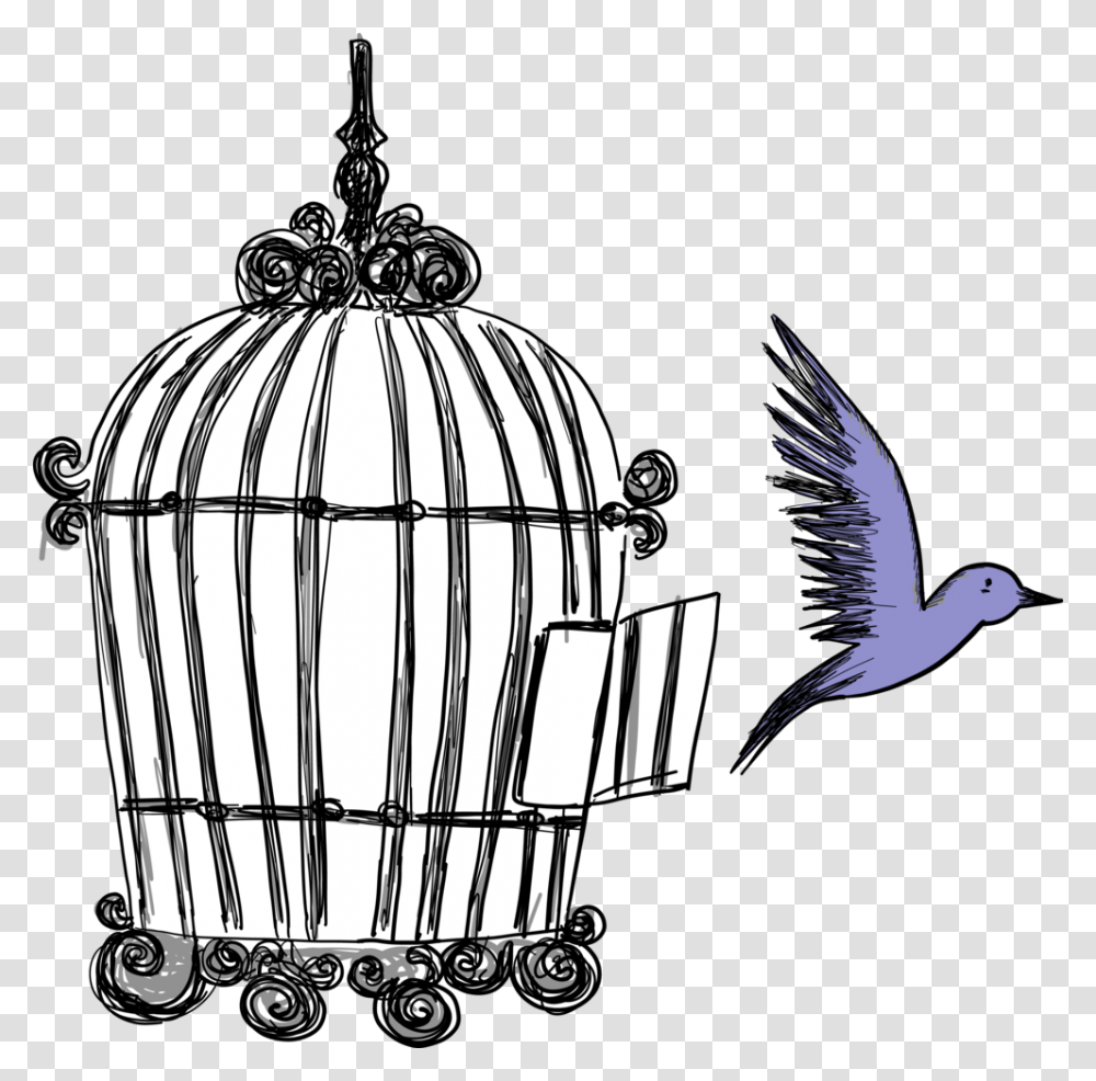 Tarot Download Uncaged Bird, Chandelier, Animal, Photography, Drawing Transparent Png