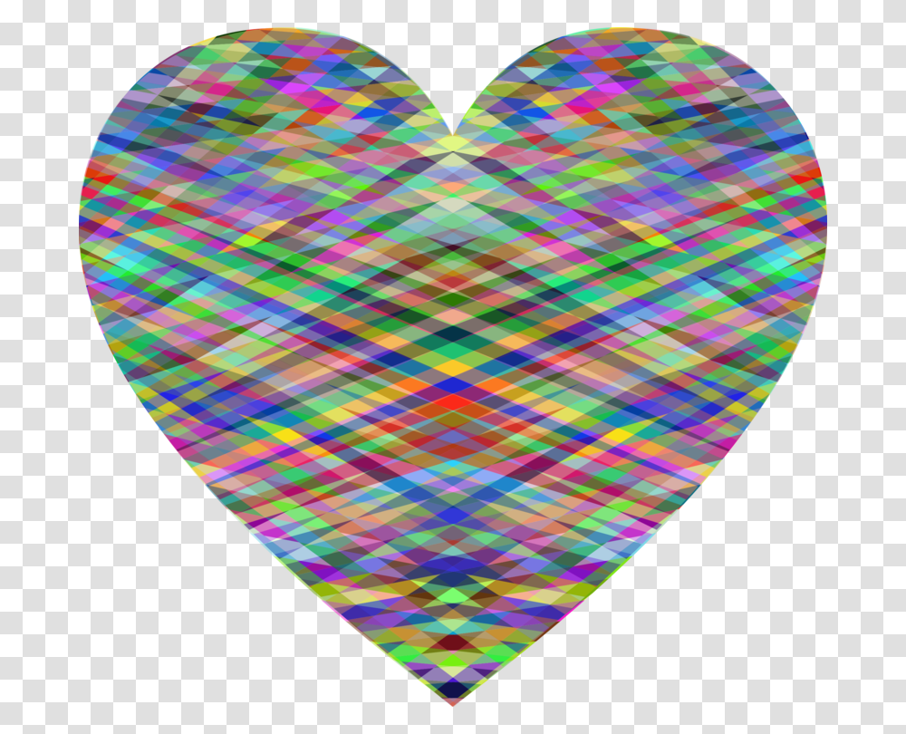 Tartanheartgeometry Heart, Rug Transparent Png