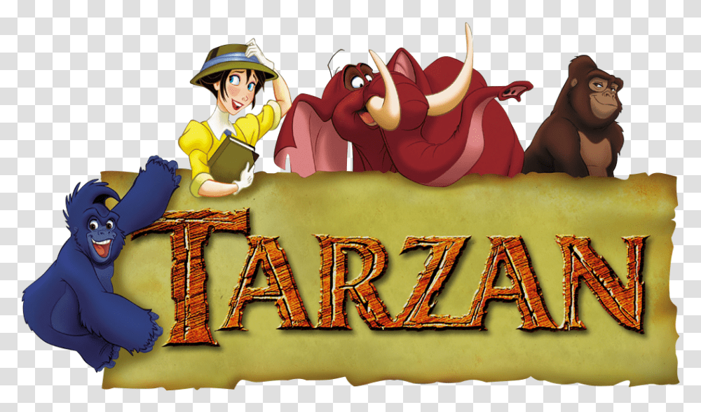 Tarzan Movie Logo, Person, Hat, Leisure Activities Transparent Png