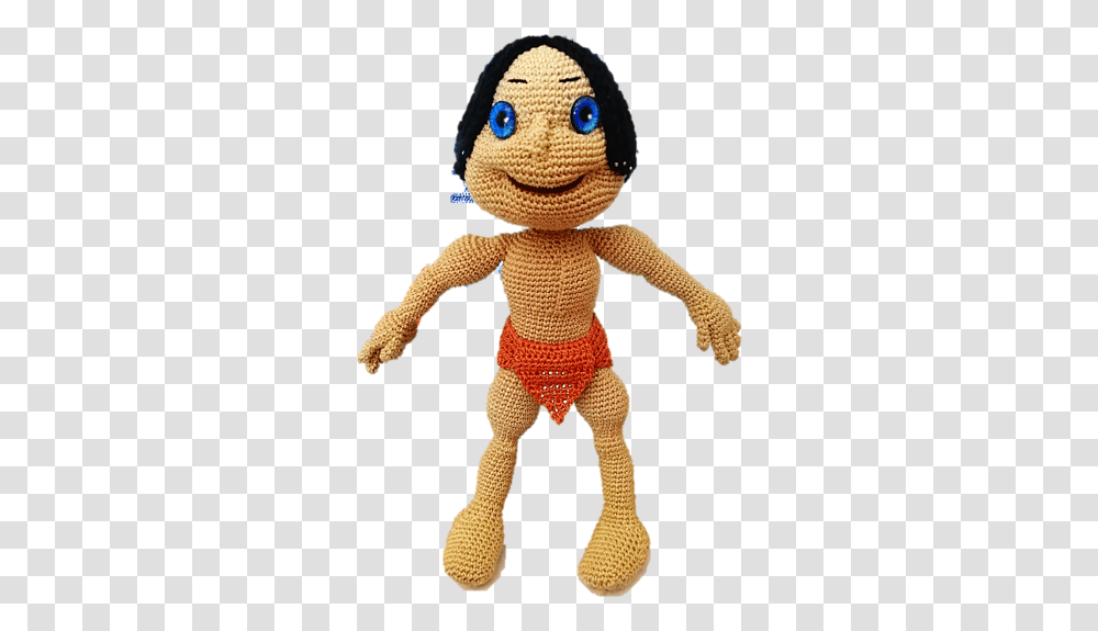 Tarzan Of The Jungle Pattern By Mignon Crochet Amigurumi Tarzan, Doll, Toy Transparent Png