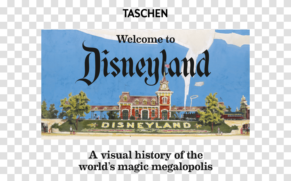 Taschen Disneyland Welcome To Disneyland, Poster, Advertisement, Person Transparent Png