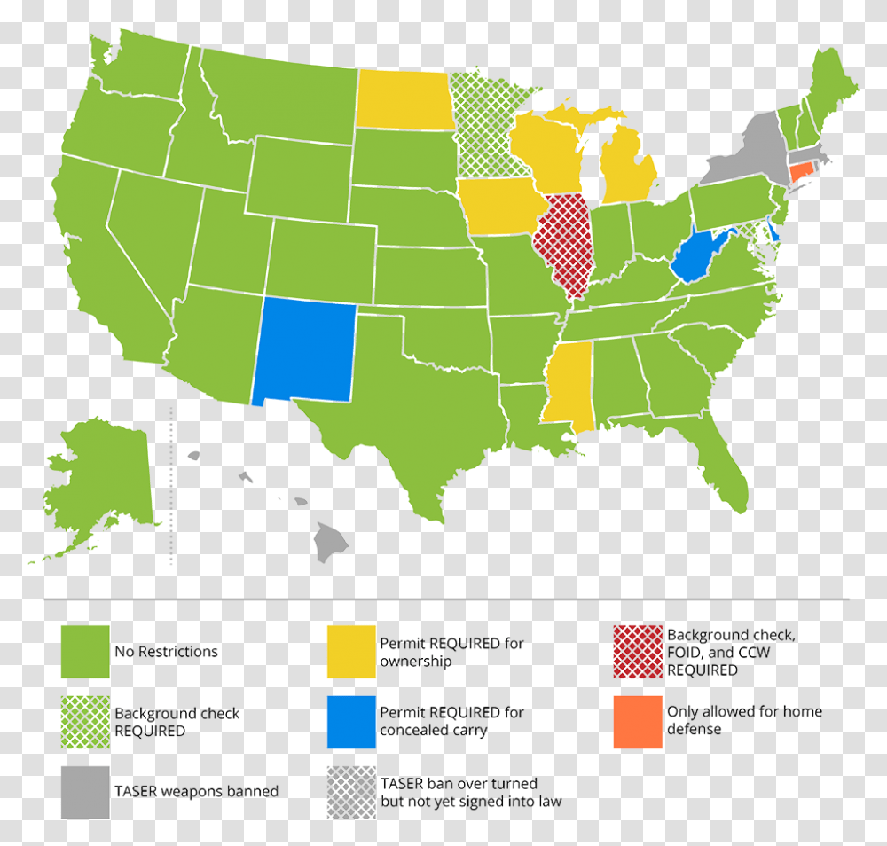 Taser Weapon Regulations By State John F. Kennedy Library, Plot, Map, Diagram, Atlas Transparent Png