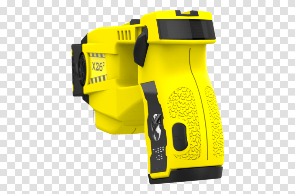 Taser X26c With Laser Kit Yellow Taser, Power Drill, Tool, Tire Transparent Png