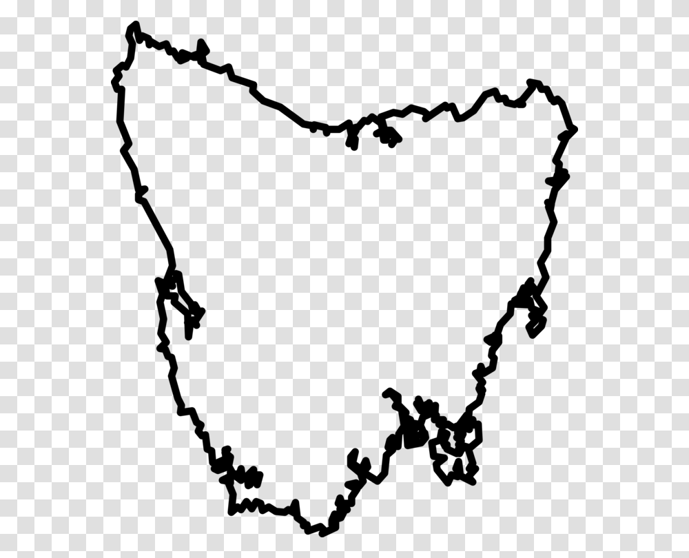 Tasmania Blank Map World Map Outline Of Geography, Gray, World Of Warcraft Transparent Png