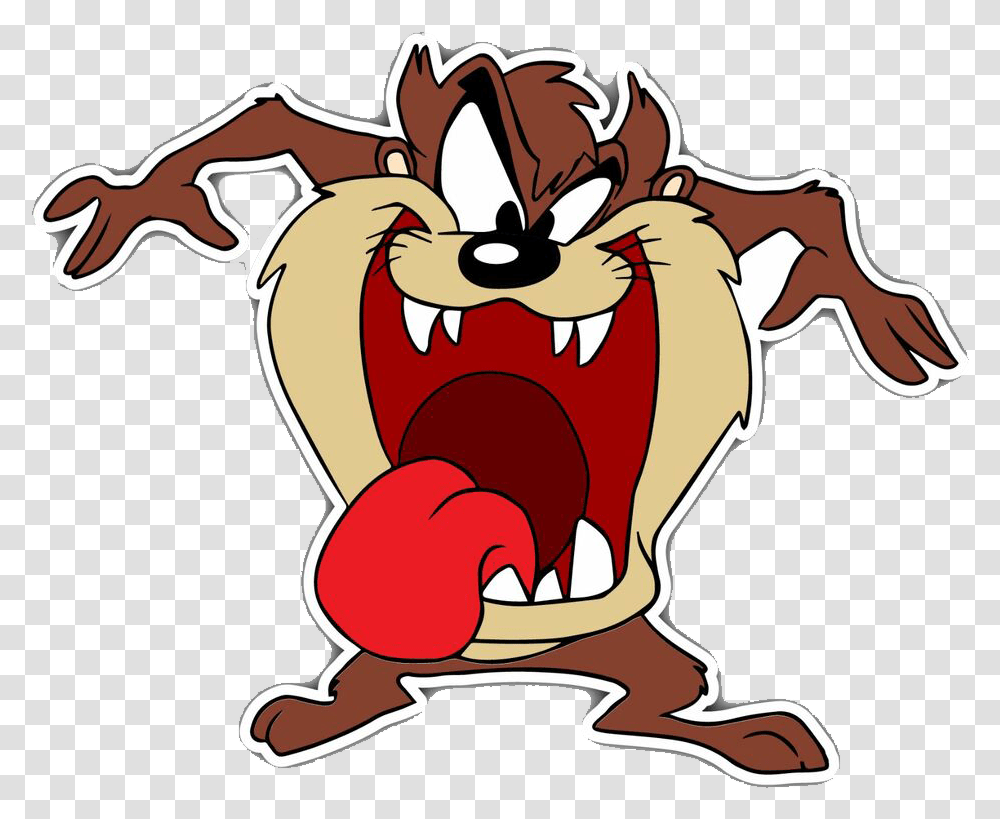 Tasmanian Devil Cartoon, Food, Sea Life, Animal, Seafood Transparent Png