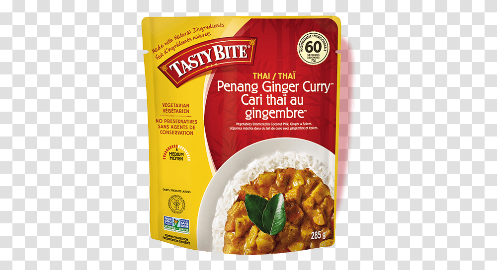 Tasty Bite Thai Penang Ginger Curry, Food, Meal, Dish, Plant Transparent Png