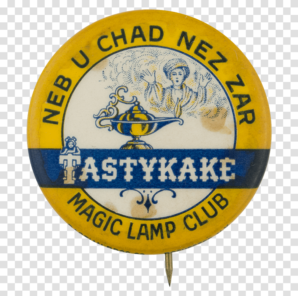 Tastykake Magic Lamp Club Button Museum, Logo, Trademark, Badge Transparent Png