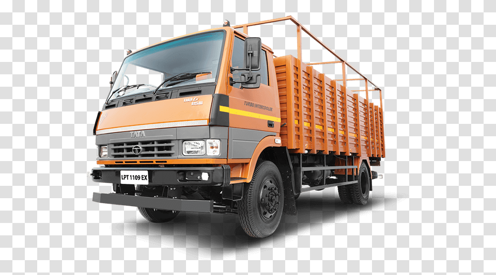 Tata 1109 Truck Lh Side 1412 Tata Truck, Vehicle, Transportation, Trailer Truck Transparent Png