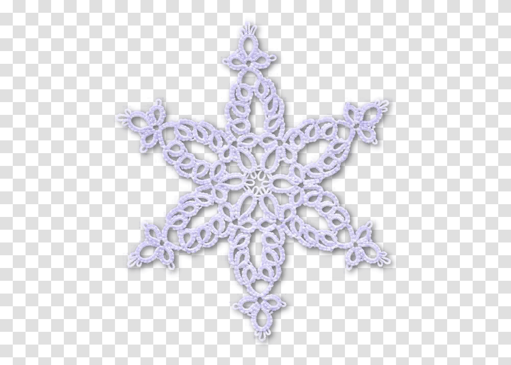 Tatting Snowflake Pattern Snowburst Portable Network Graphics, Cross, Panther, Wildlife Transparent Png