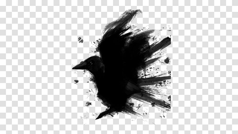 Tattoo Artist Common Raven Black And Gray Tattoo Ink, Bird, Animal, Crow, Vulture Transparent Png