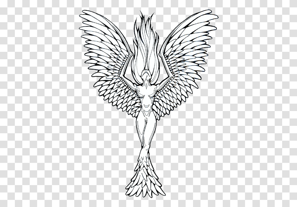 Tattoo Artist Phoenix Woman Femininity Phoenix Tattoo Designs, Angel, Archangel, Emblem Transparent Png