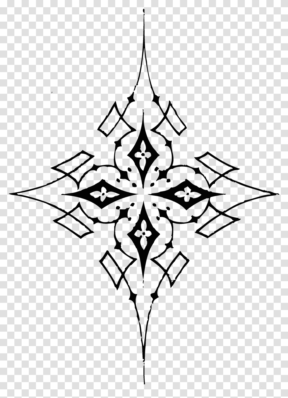 Tattoo Bussola, Nature, Outdoors, Snowflake, Spider Web Transparent Png
