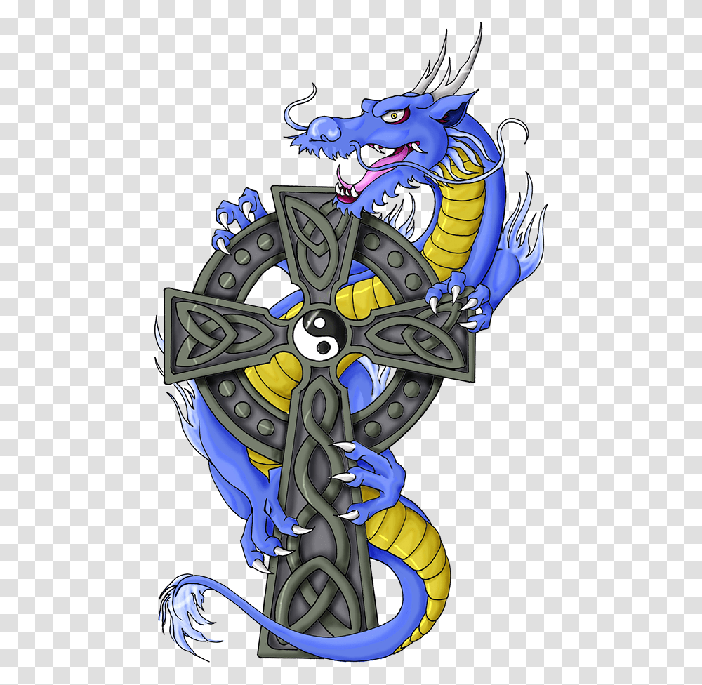 Tattoo Celts Art Arm Dragon Hq Image Free Clipart Dragon And Templar Cross Tattoo, Armor Transparent Png