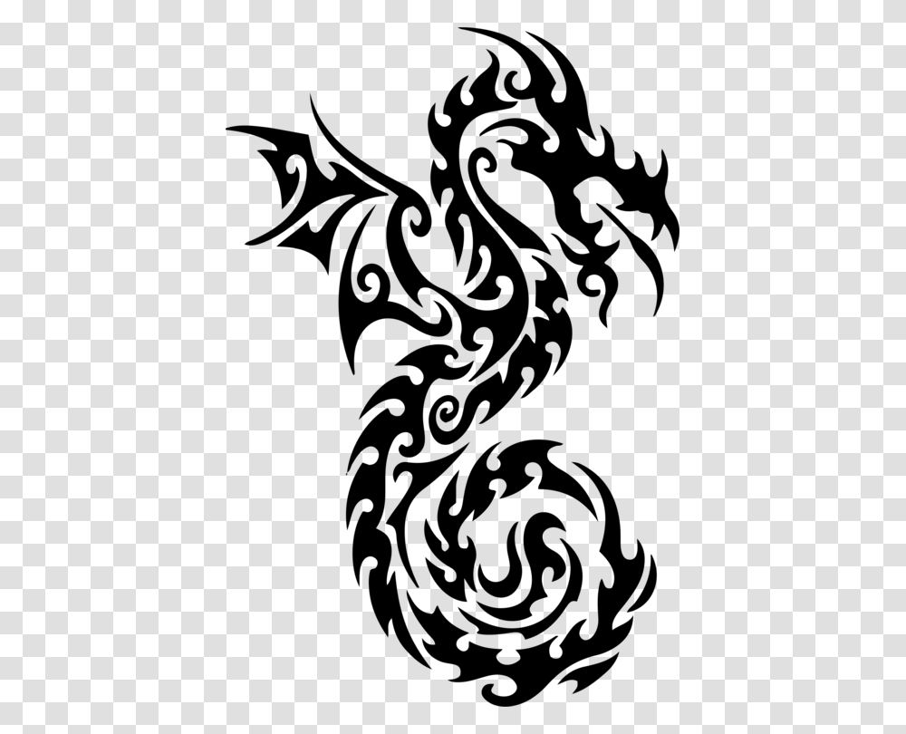 Tattoo Chinese Dragon Japanese Dragon Drawing, Gray, World Of Warcraft Transparent Png