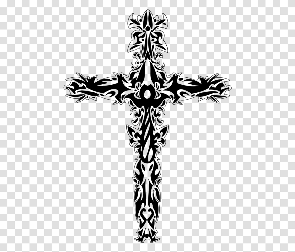 Tattoo Christian Cross Symbol Upside Down Cross White Background, Nature, Outdoors, Astronomy, Outer Space Transparent Png