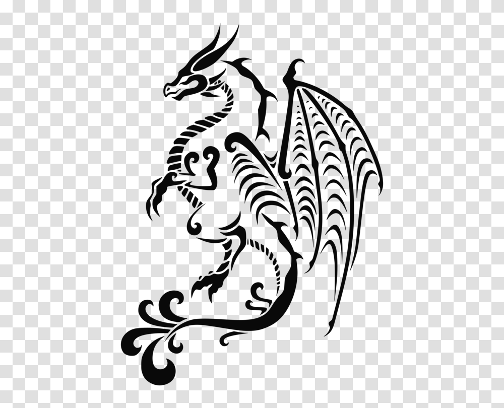 Tattoo Clip Art Fantasy Tattoo Art Computer Icons, Dragon Transparent Png