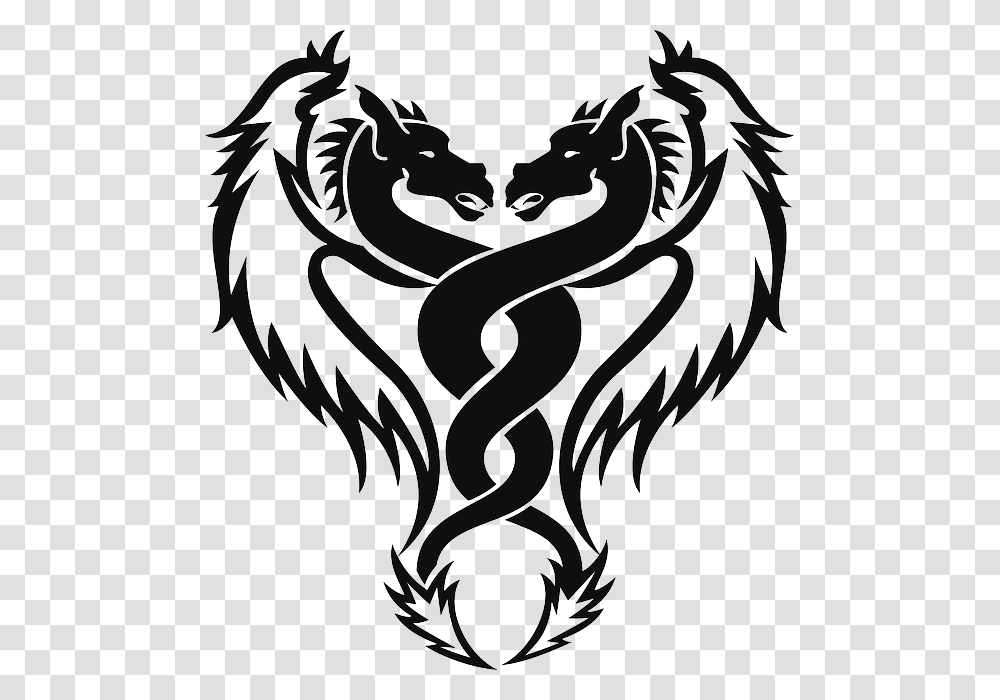 Tattoo Clip Art Image Nautical Star Celtic Designs, Dragon Transparent Png