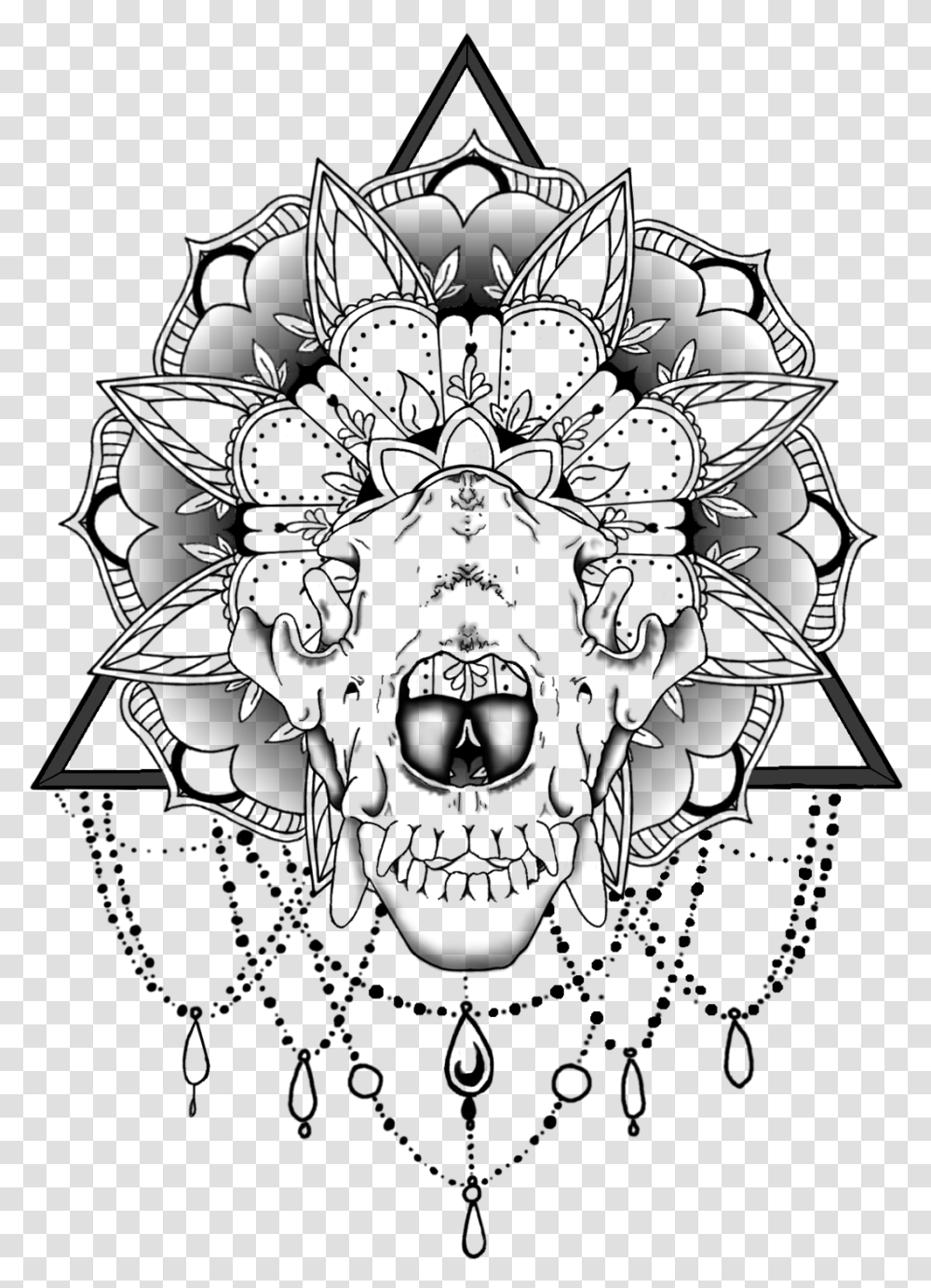 Tattoo Design Mandala And Skull, Outdoors, Alphabet Transparent Png