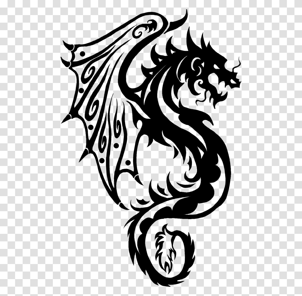 Tattoo Designs Dragon Tattoo, Gray, World Of Warcraft Transparent Png