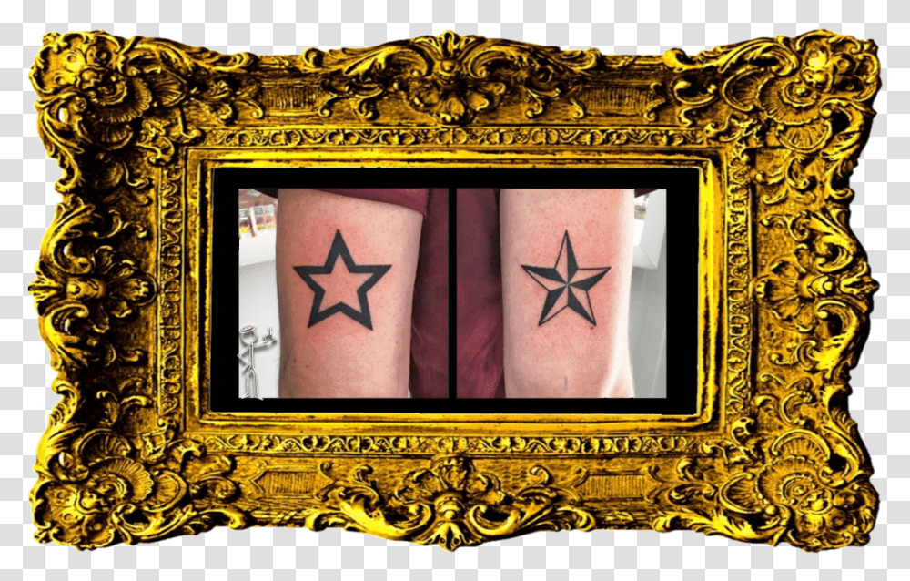 Tattoo Download Beautiful Photo Frame Ong, Skin, Star Symbol, Gate Transparent Png